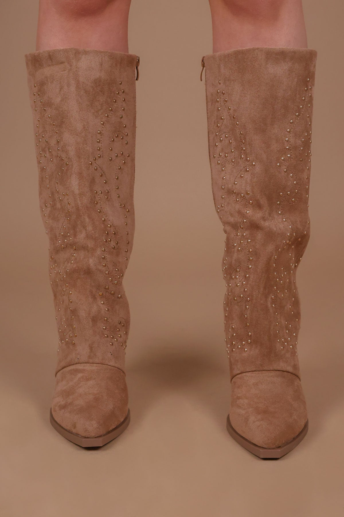 Kowbojki Stefania · skóra camel