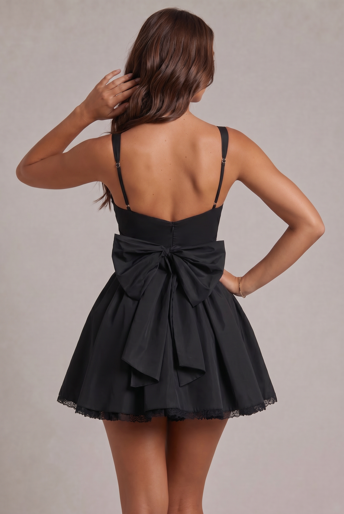 SUKIENKA JESSICA MINI - CZARNA