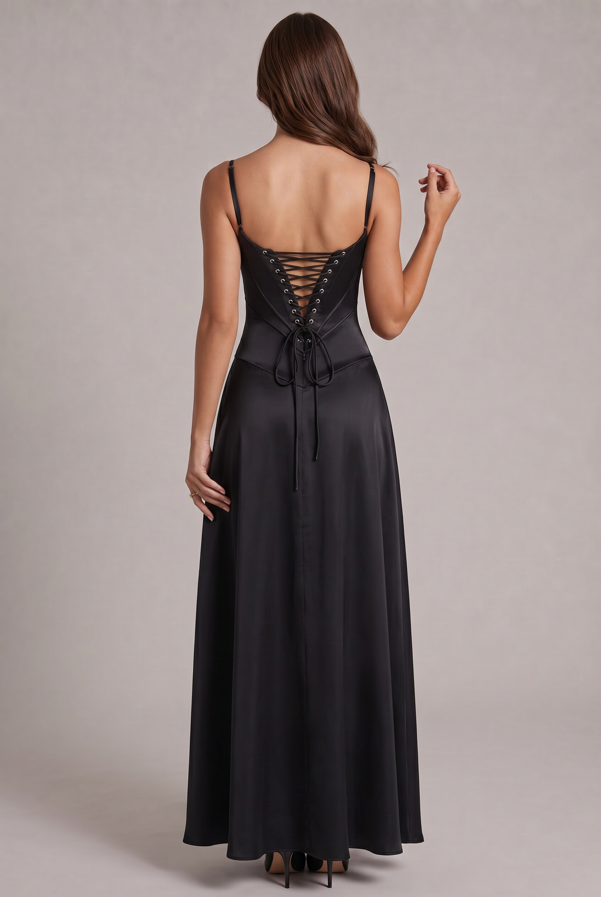 Lunaria Satiné Sukienka Maxi