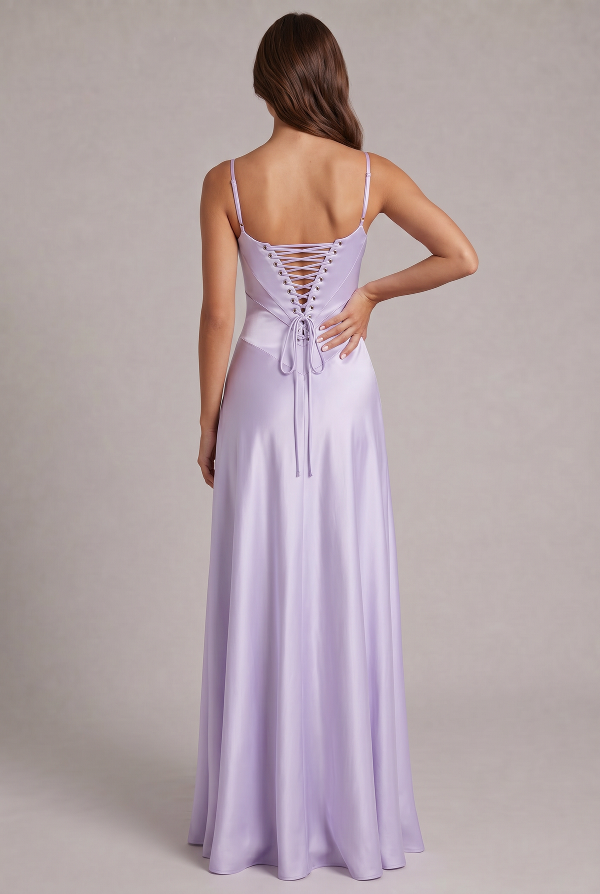 Lunaria Satiné Sukienka Maxi