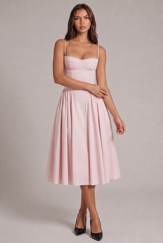 Amaya Elegancka Sukienka Midi