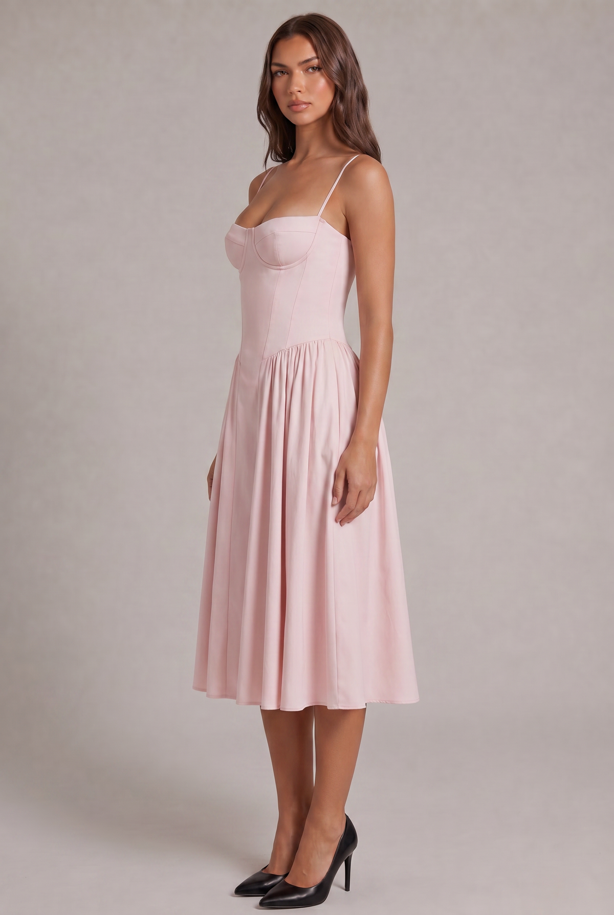 Amaya Elegancka Sukienka Midi