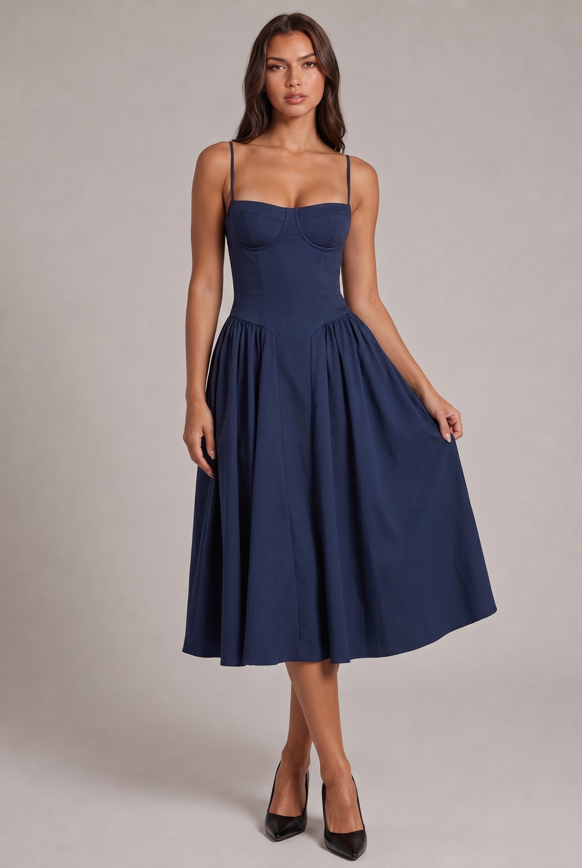 Amaya Elegancka Sukienka Midi