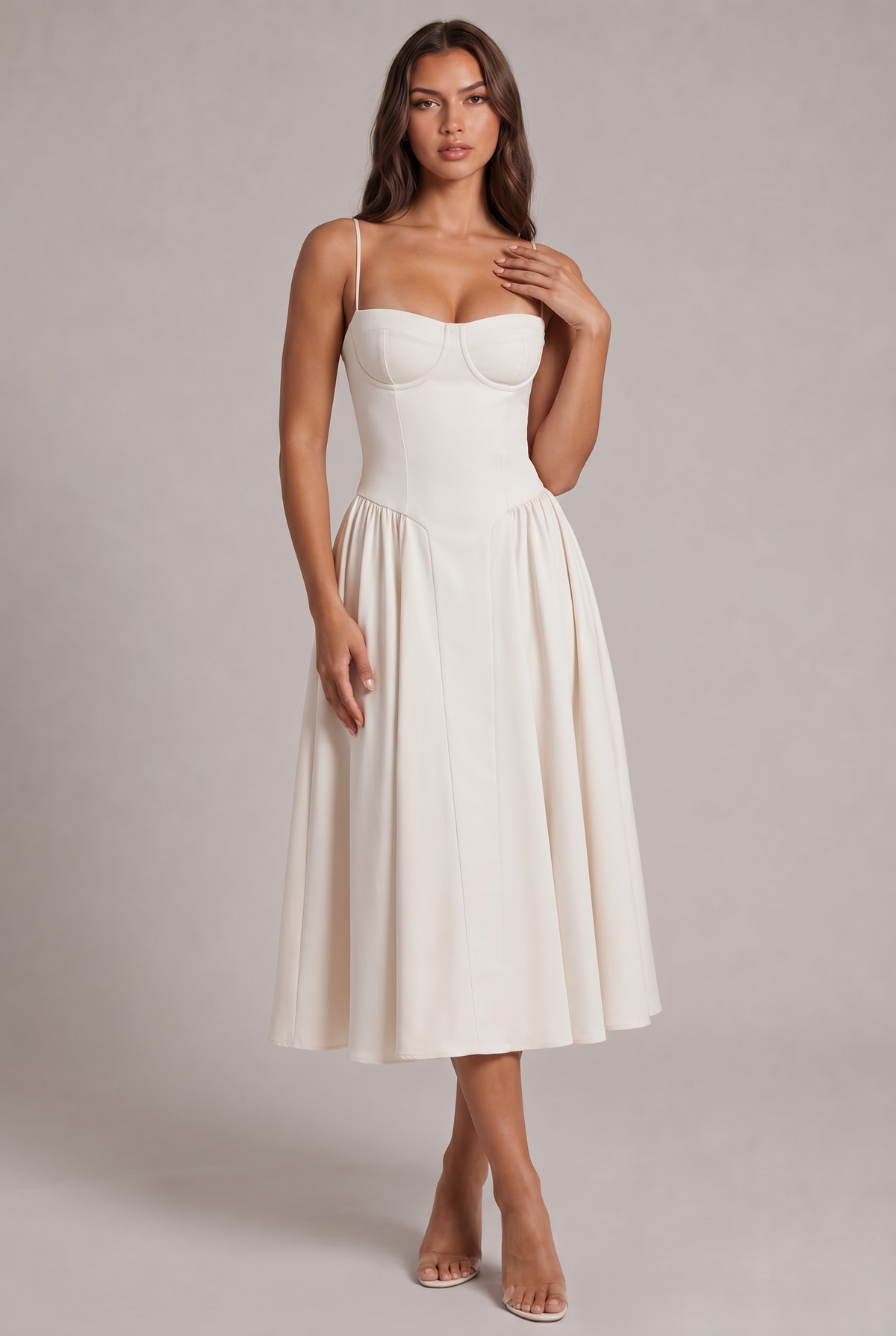 Amaya Elegancka Sukienka Midi