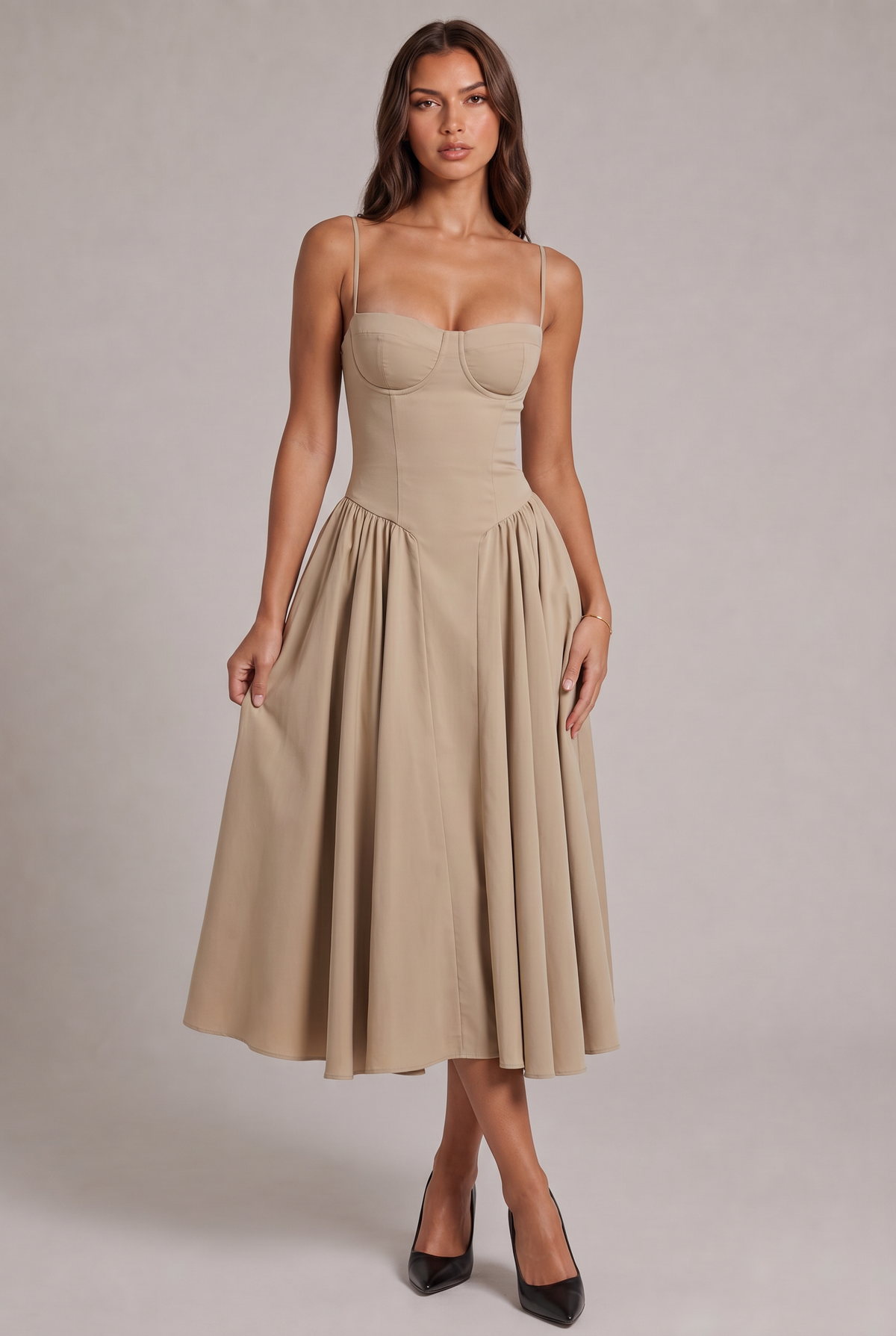 Amaya Elegancka Sukienka Midi