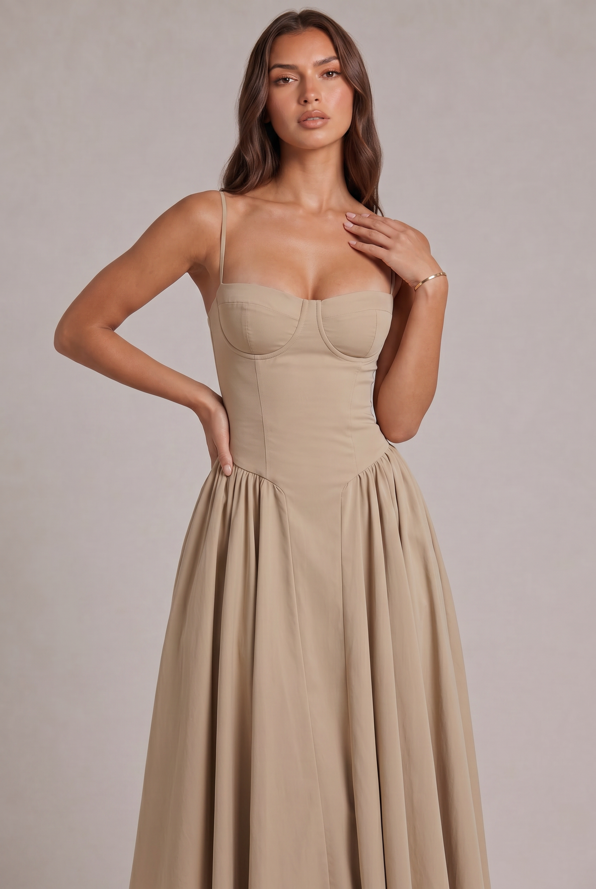 Amaya Elegancka Sukienka Midi