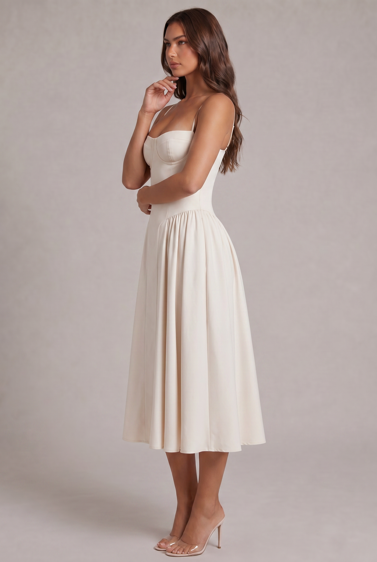 Amaya Elegancka Sukienka Midi