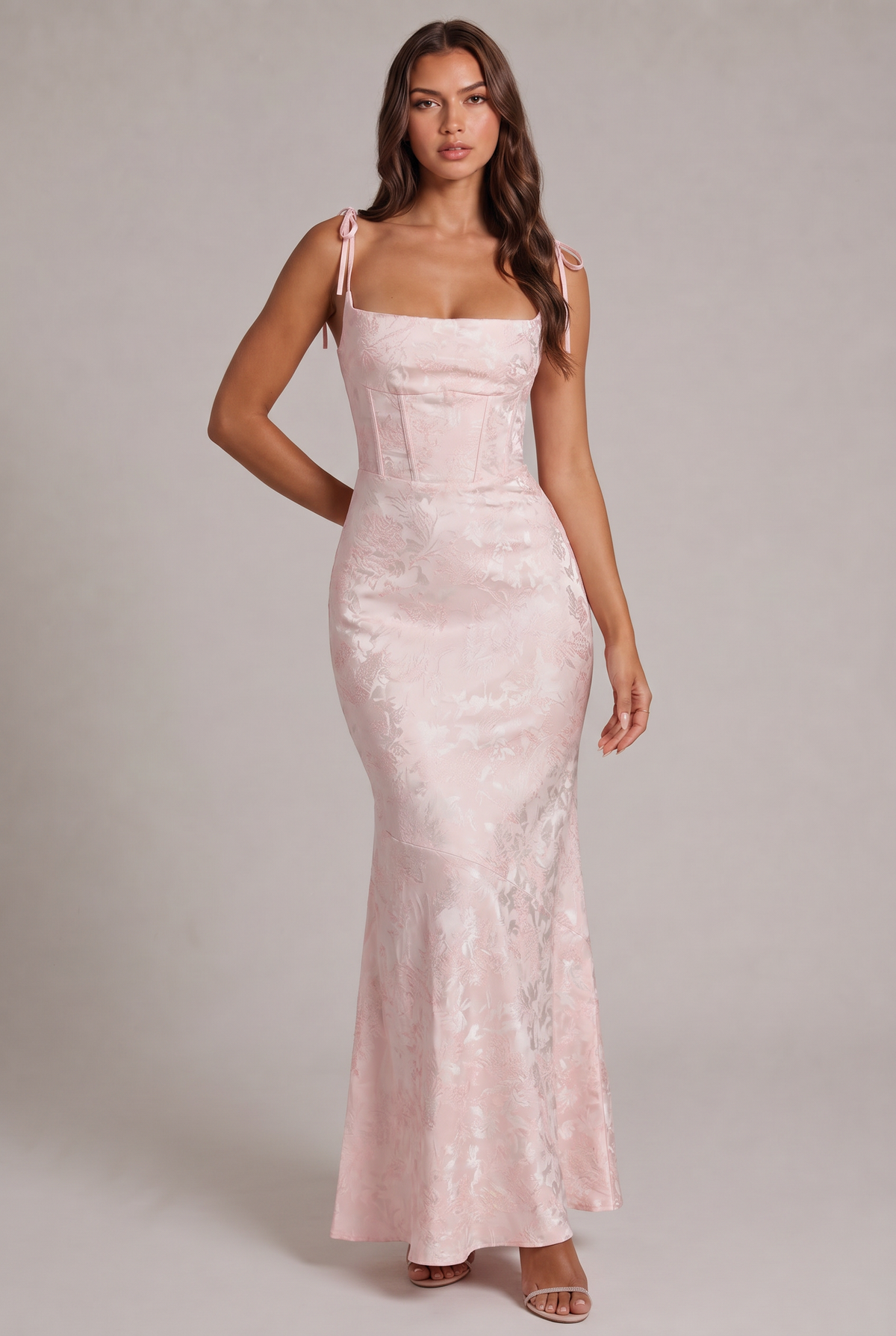 Suknia Floriana Jacquard Bloom