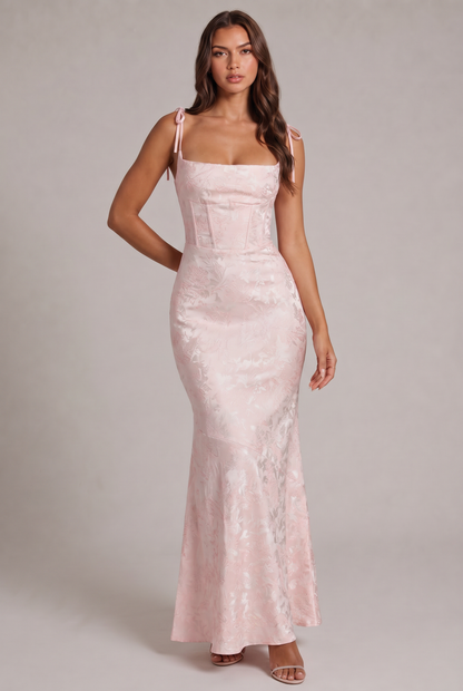 Suknia Floriana Jacquard Bloom