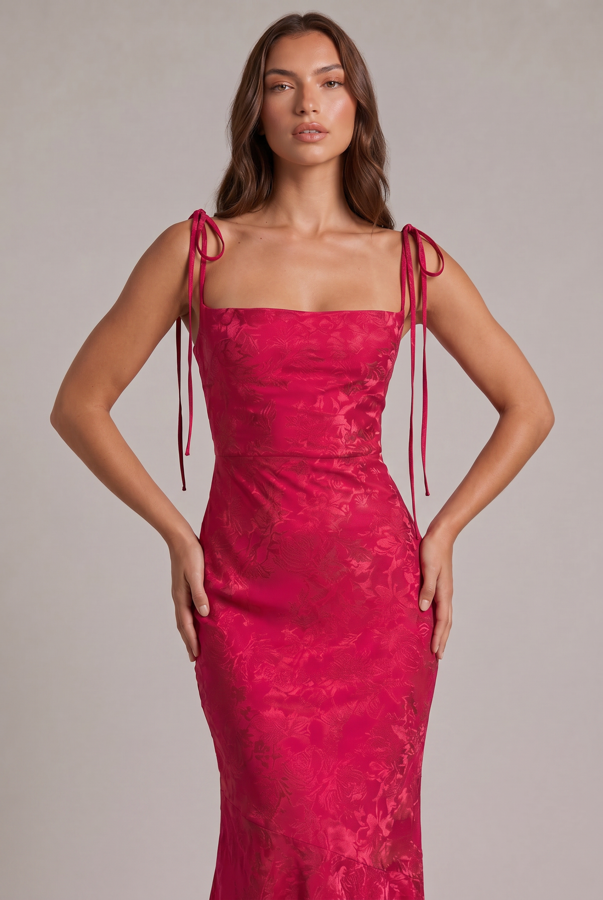 Suknia Floriana Jacquard Bloom