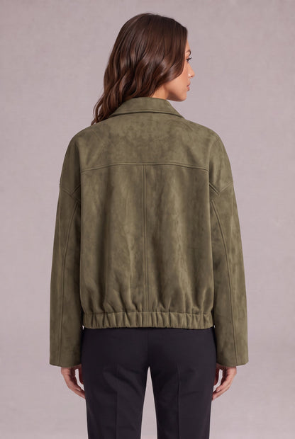 Elise Zamszowa Kurtka Bomber
