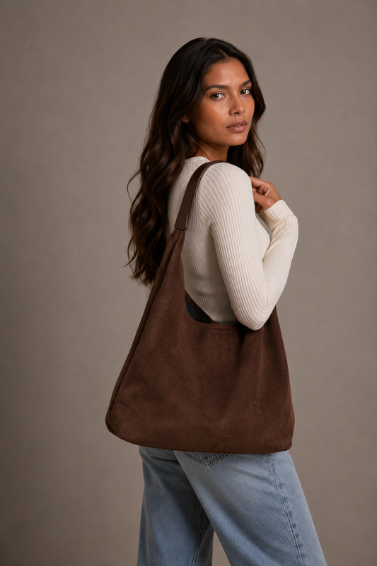 Jenna Elegancka Torebka Zamszowa