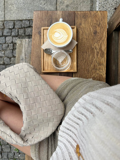 Torebka Malina · mini zamsz