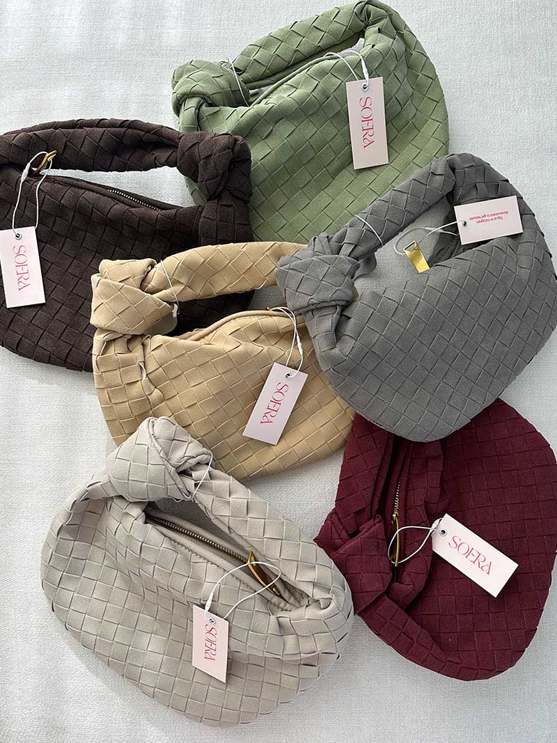 Torebka Malina · mini zamsz